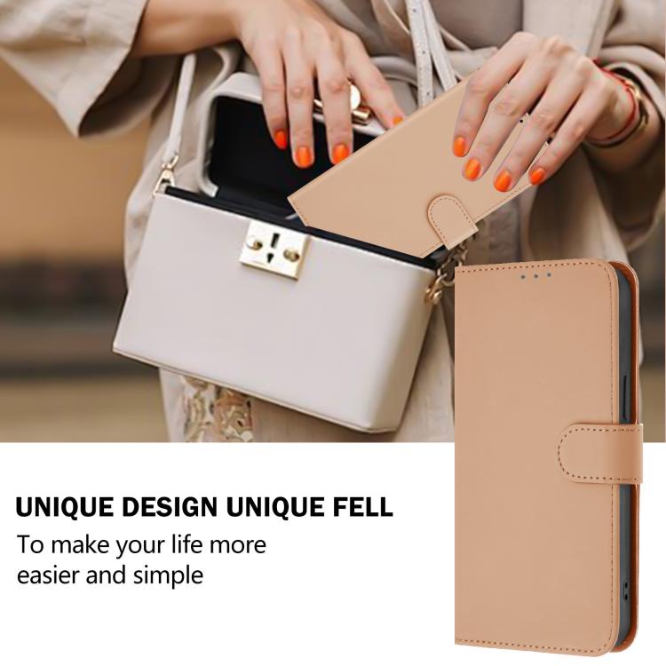 For itel A95 5G Skin Feel Solid Color Leather Phone Case with Lanyard
