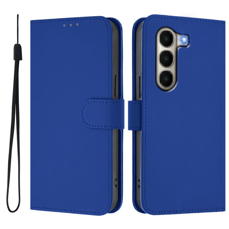 For itel A95 5G Skin Feel Solid Color Leather Phone Case with Lanyard