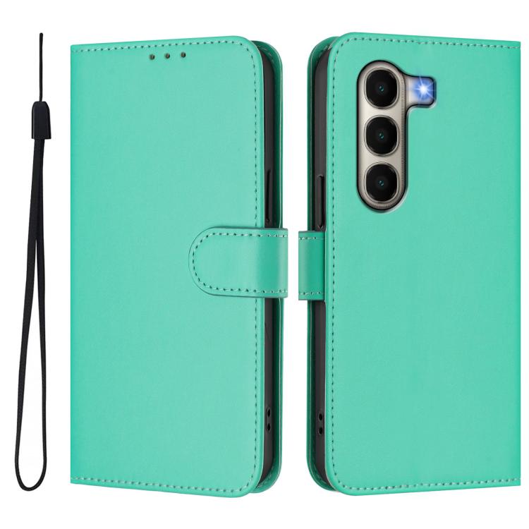For itel A95 5G Skin Feel Solid Color Leather Phone Case with Lanyard
