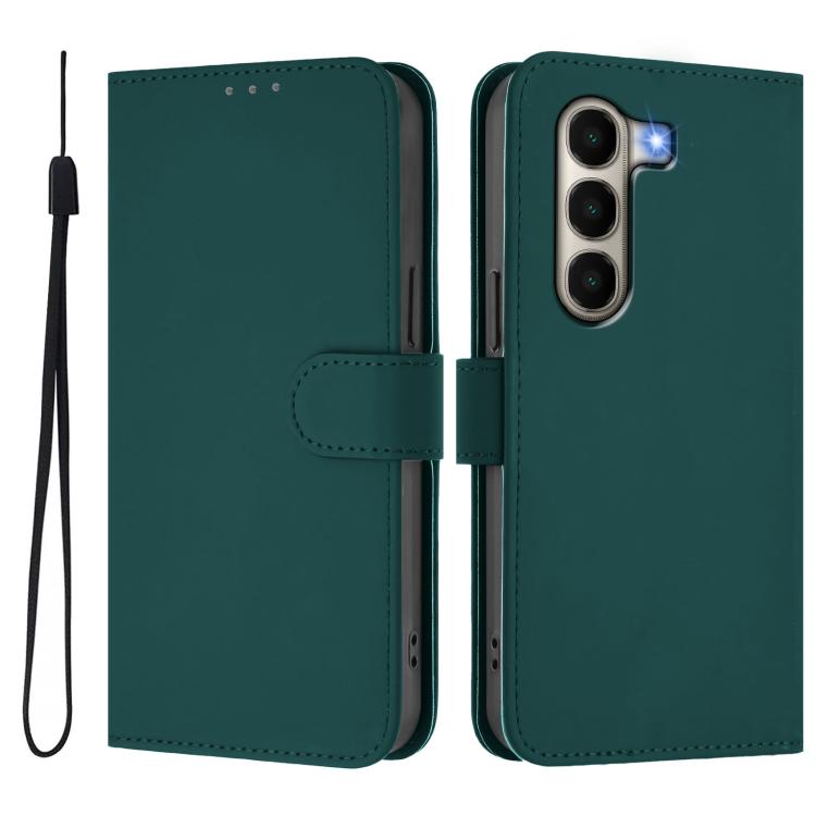 For itel A95 5G Skin Feel Solid Color Leather Phone Case with Lanyard