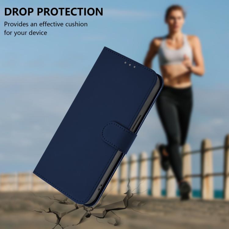 For itel A95 5G Skin Feel Solid Color Leather Phone Case with Lanyard