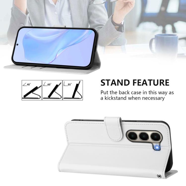 For itel A95 5G Skin Feel Solid Color Leather Phone Case with Lanyard