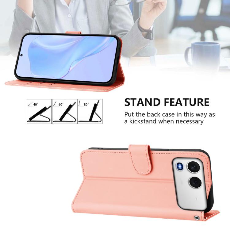 For itel A200 4G/A200+ 4G Global Skin Feel Solid Color Leather Phone Case with Lanyard