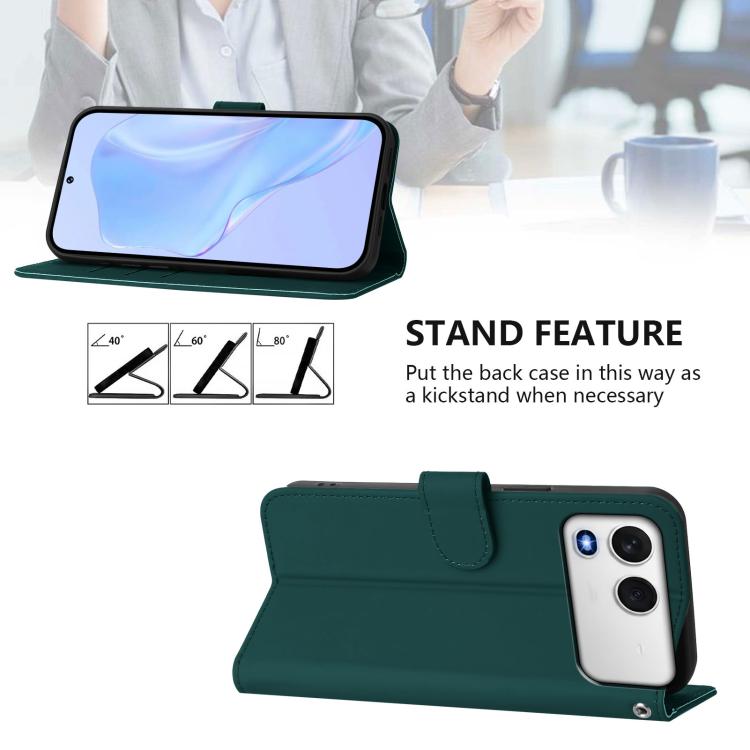 For itel A200 4G/A200+ 4G Global Skin Feel Solid Color Leather Phone Case with Lanyard