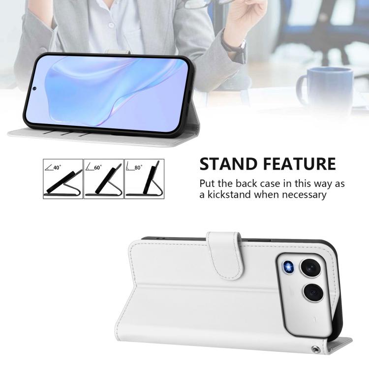 For itel A200 4G/A200+ 4G Global Skin Feel Solid Color Leather Phone Case with Lanyard