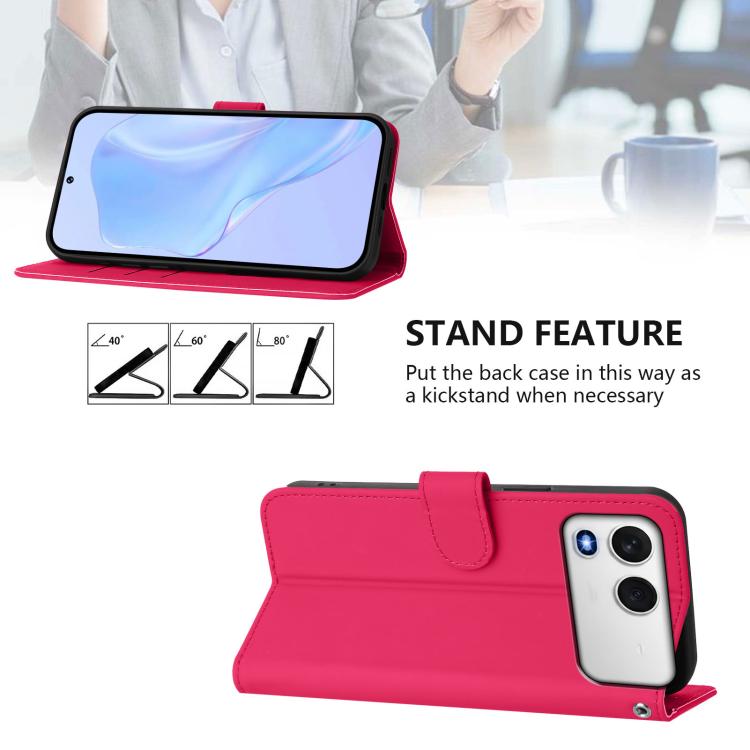 For itel A200 4G/A200+ 4G Global Skin Feel Solid Color Leather Phone Case with Lanyard