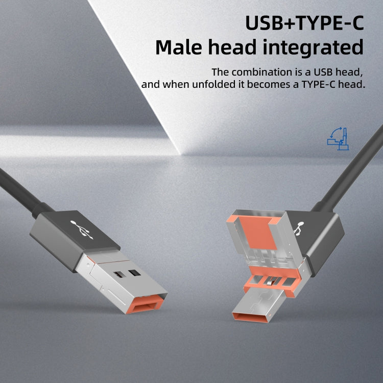 NK-1052TL Pro USB-C / Type-C, 8 Pin, USB to USB-C / Type-C, 3 x USB, TF / SD Card Multi-function Adapter - Dark Grey