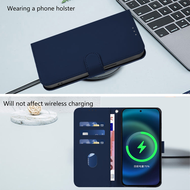 For Ulefone Note 14 Skin Feel Solid Color Leather Phone Case with Lanyard