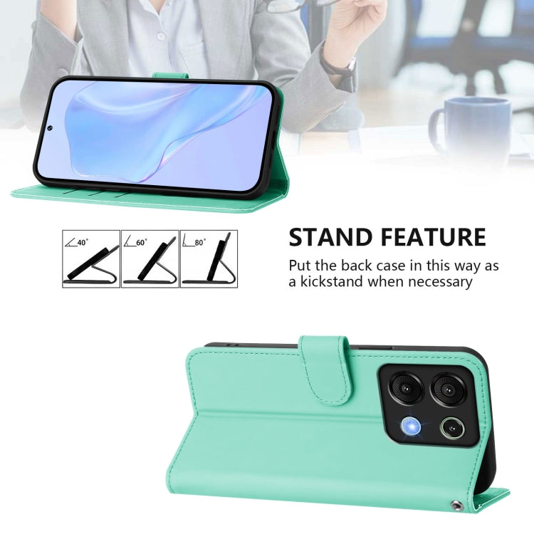 For Umidigi G9 5G Skin Feel Solid Color Leather Phone Case with Lanyard