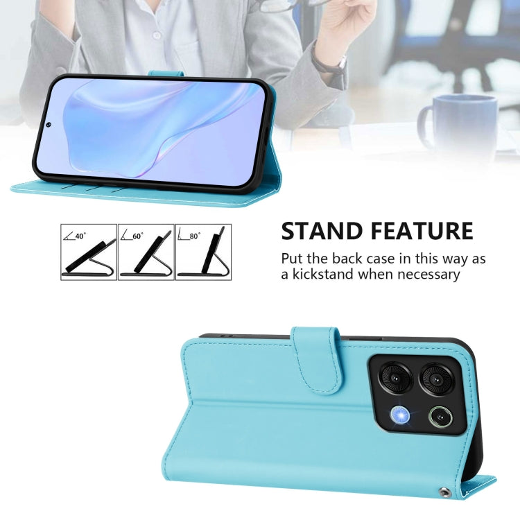 For Umidigi G9 5G Skin Feel Solid Color Leather Phone Case with Lanyard
