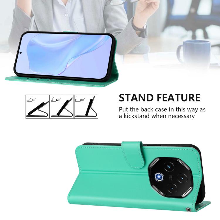 For Umidigi G100 Pro Skin Feel Solid Color Leather Phone Case with Lanyard