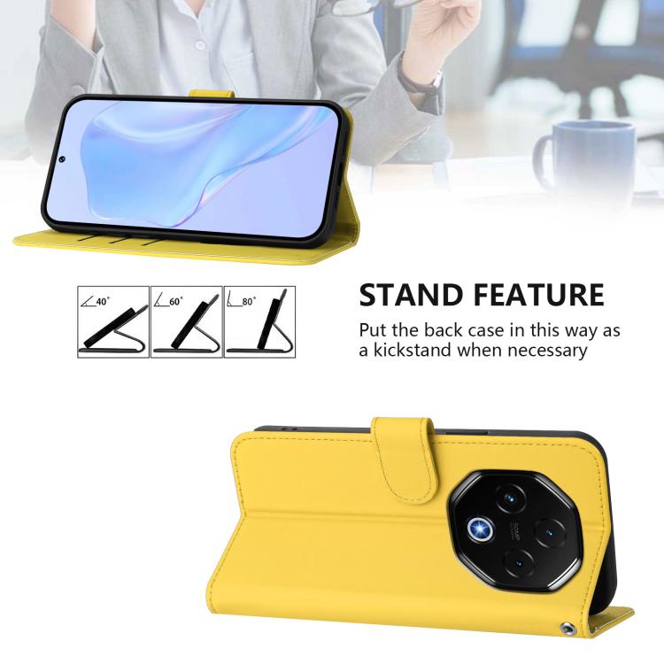 For Umidigi G100 Pro Skin Feel Solid Color Leather Phone Case with Lanyard