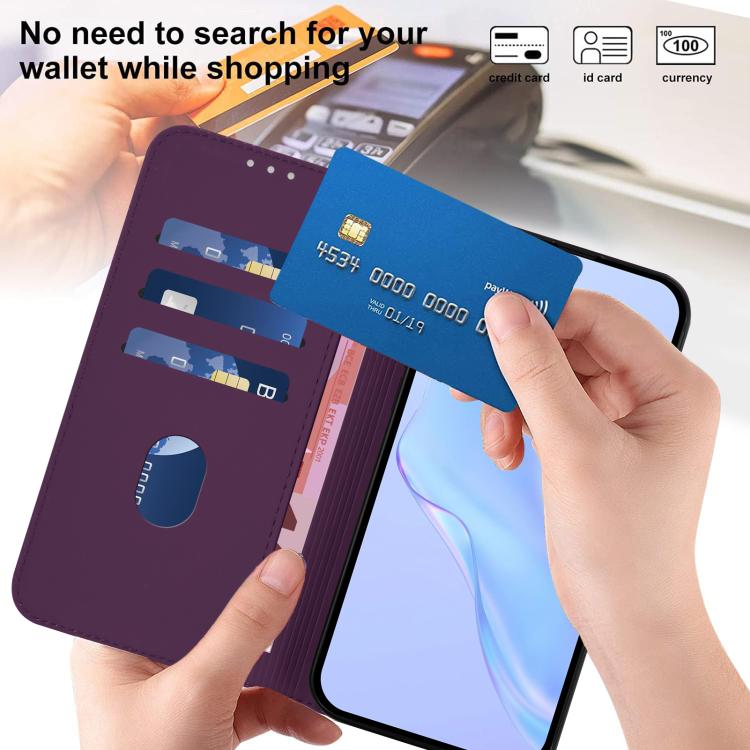 For Umidigi G100 Pro Skin Feel Solid Color Leather Phone Case with Lanyard