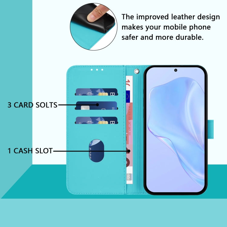 For ZTE Blade V40s Skin Feel Solid Color Leather Phone Case with Lanyard