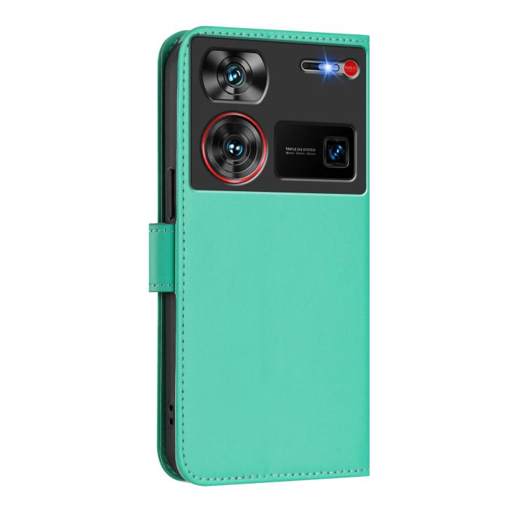 For ZTE Nubia Z60 Ultra Skin Feel Solid Color Leather Phone Case with Lanyard