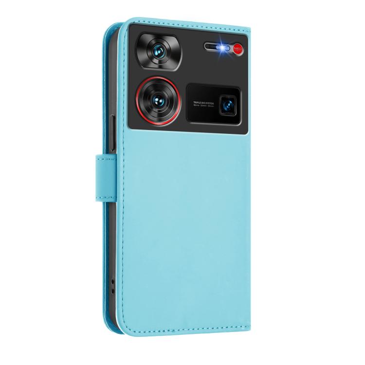 For ZTE Nubia Z60 Ultra Skin Feel Solid Color Leather Phone Case with Lanyard