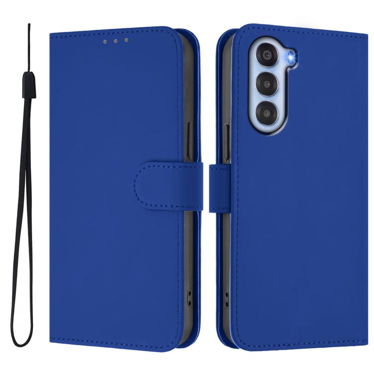For ZTE Nubia S 5G A403ZT Skin Feel Solid Color Leather Phone Case with Lanyard