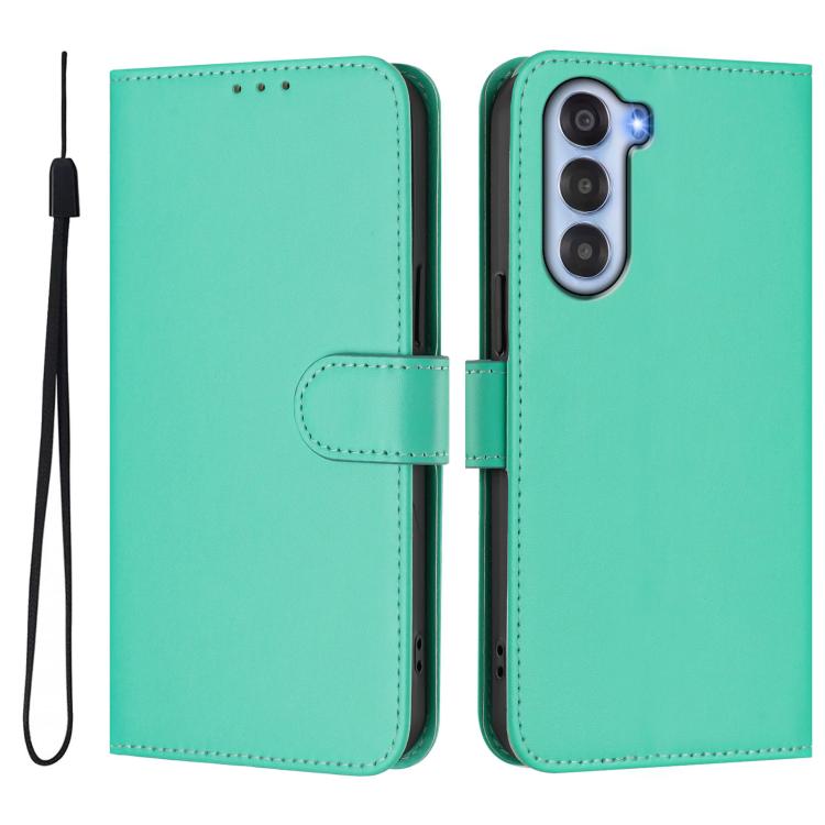 For ZTE Nubia S 5G A403ZT Skin Feel Solid Color Leather Phone Case with Lanyard
