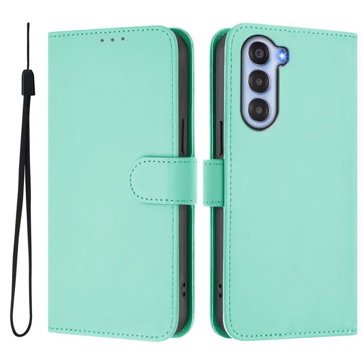 For ZTE Nubia S 5G A403ZT Skin Feel Solid Color Leather Phone Case with Lanyard