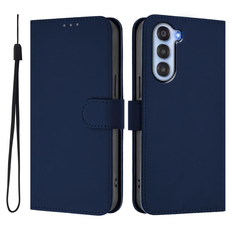 For ZTE Nubia S 5G A403ZT Skin Feel Solid Color Leather Phone Case with Lanyard