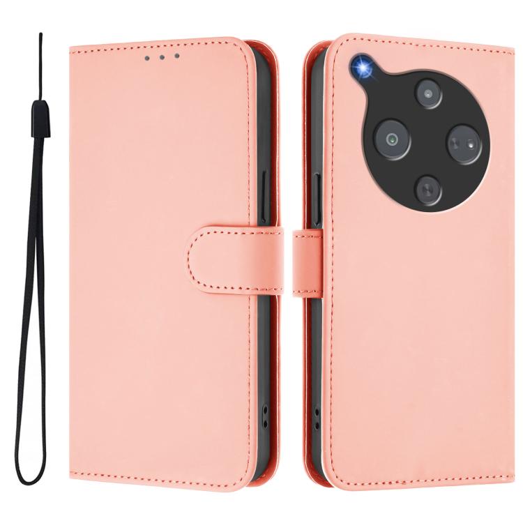 For ZTE Nubia P9 Pro 5G/Optus X Pro 2 5G Skin Feel Solid Color Leather Phone Case with Lanyard