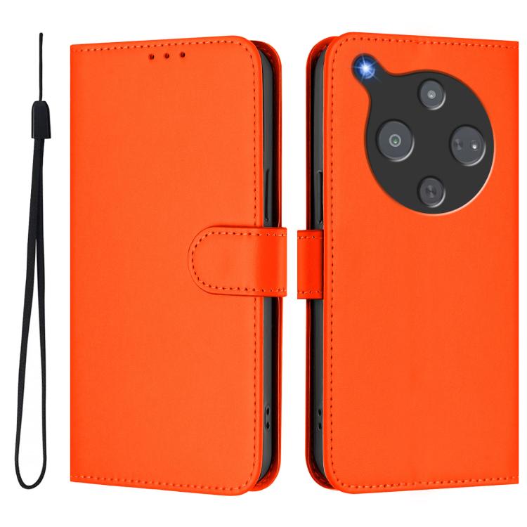 For ZTE Nubia P9 Pro 5G/Optus X Pro 2 5G Skin Feel Solid Color Leather Phone Case with Lanyard