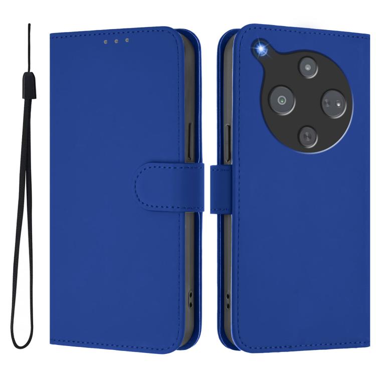 For ZTE Nubia P9 Pro 5G/Optus X Pro 2 5G Skin Feel Solid Color Leather Phone Case with Lanyard
