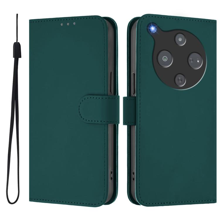 For ZTE Nubia P9 Pro 5G/Optus X Pro 2 5G Skin Feel Solid Color Leather Phone Case with Lanyard