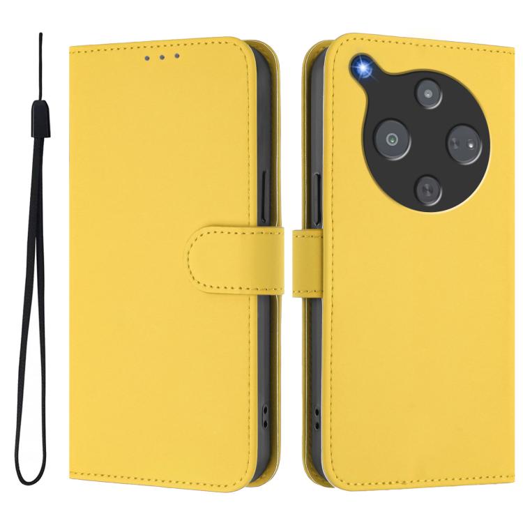 For ZTE Nubia P9 Pro 5G/Optus X Pro 2 5G Skin Feel Solid Color Leather Phone Case with Lanyard