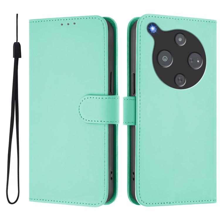 For ZTE Nubia P9 Pro 5G/Optus X Pro 2 5G Skin Feel Solid Color Leather Phone Case with Lanyard