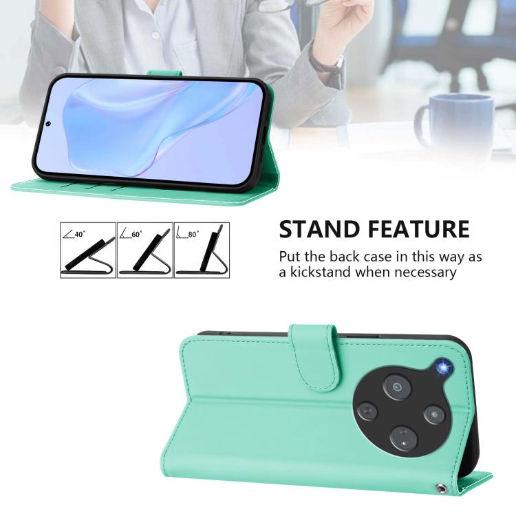 For ZTE Nubia P9 Pro 5G/Optus X Pro 2 5G Skin Feel Solid Color Leather Phone Case with Lanyard