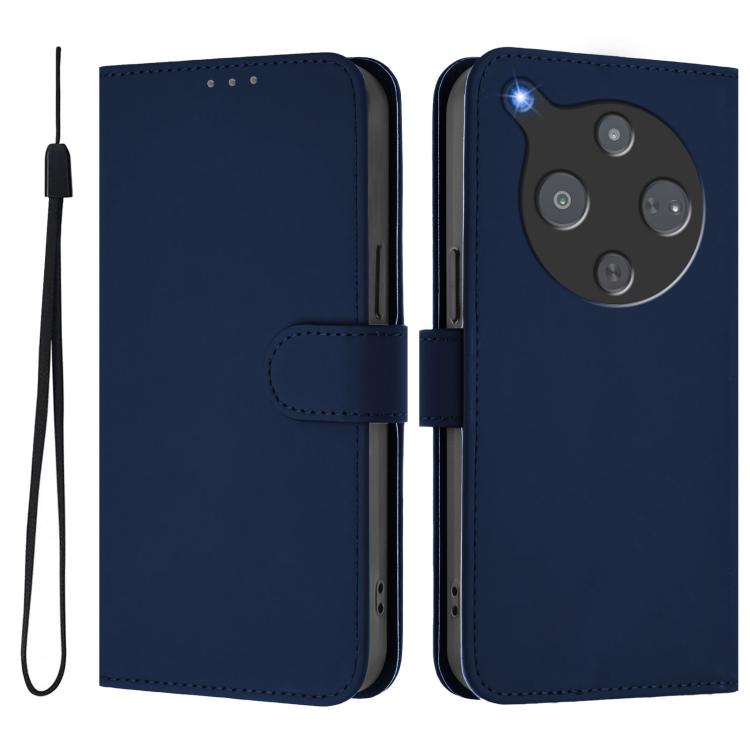 For ZTE Nubia P9 Pro 5G/Optus X Pro 2 5G Skin Feel Solid Color Leather Phone Case with Lanyard