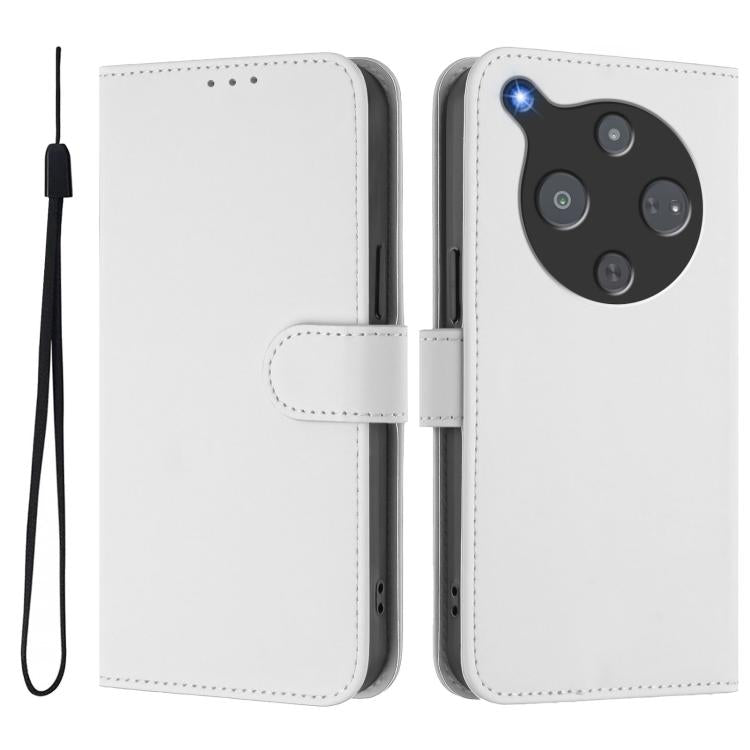 For ZTE Nubia P9 Pro 5G/Optus X Pro 2 5G Skin Feel Solid Color Leather Phone Case with Lanyard
