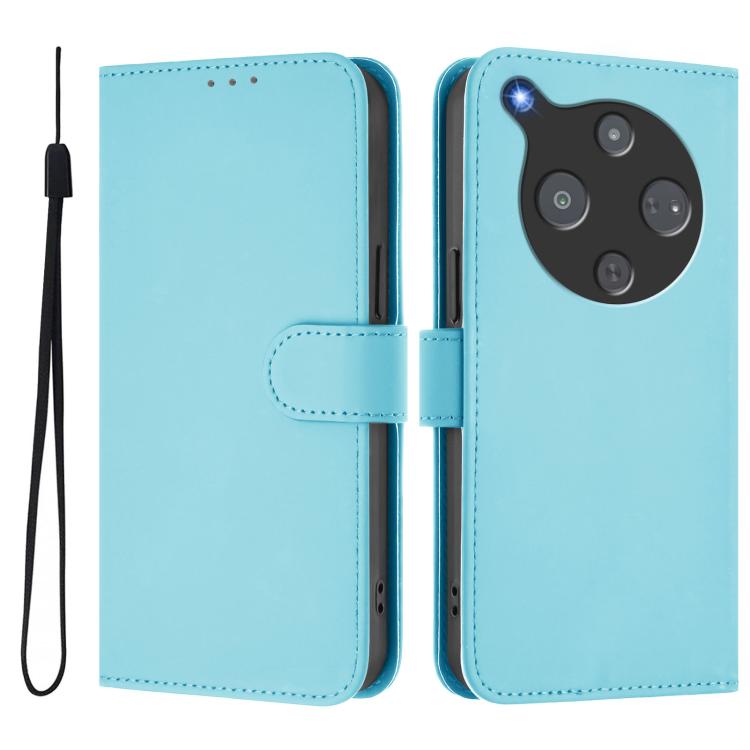 For ZTE Nubia P9 Pro 5G/Optus X Pro 2 5G Skin Feel Solid Color Leather Phone Case with Lanyard