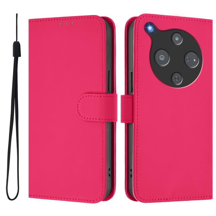 For ZTE Nubia P9 Pro 5G/Optus X Pro 2 5G Skin Feel Solid Color Leather Phone Case with Lanyard