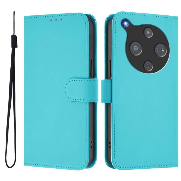 For ZTE Nubia P9 Pro 5G/Optus X Pro 2 5G Skin Feel Solid Color Leather Phone Case with Lanyard