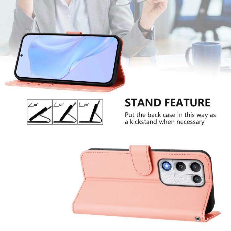 For ZTE nubia RedMagic 11 Air Skin Feel Solid Color Leather Phone Case with Lanyard