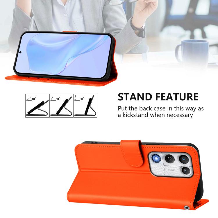 For ZTE nubia RedMagic 11 Air Skin Feel Solid Color Leather Phone Case with Lanyard