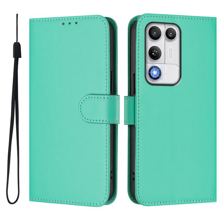 For ZTE nubia RedMagic 11 Air Skin Feel Solid Color Leather Phone Case with Lanyard