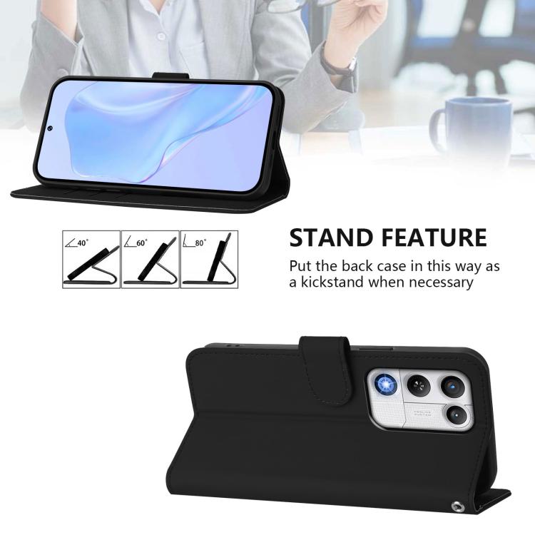 For ZTE nubia RedMagic 11 Air Skin Feel Solid Color Leather Phone Case with Lanyard