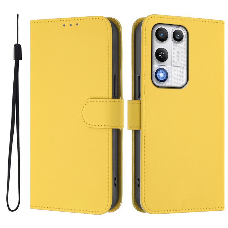 For ZTE nubia RedMagic 11 Air Skin Feel Solid Color Leather Phone Case with Lanyard