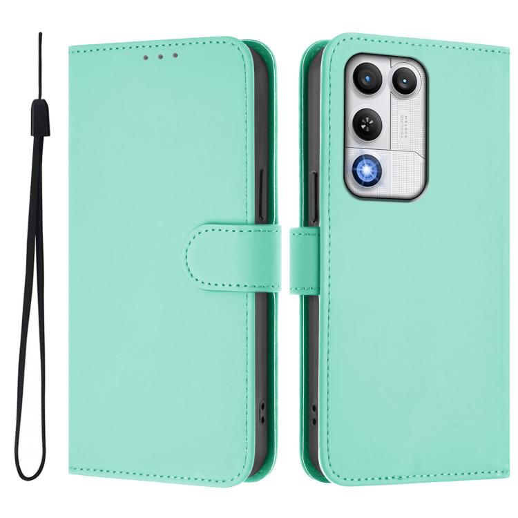 For ZTE nubia RedMagic 11 Air Skin Feel Solid Color Leather Phone Case with Lanyard