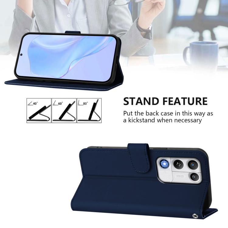 For ZTE nubia RedMagic 11 Air Skin Feel Solid Color Leather Phone Case with Lanyard
