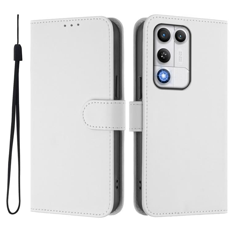 For ZTE nubia RedMagic 11 Air Skin Feel Solid Color Leather Phone Case with Lanyard
