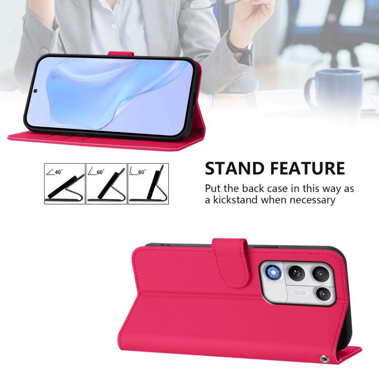 For ZTE nubia RedMagic 11 Air Skin Feel Solid Color Leather Phone Case with Lanyard