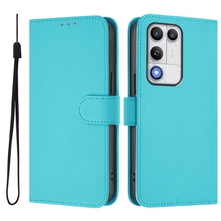 For ZTE nubia RedMagic 11 Air Skin Feel Solid Color Leather Phone Case with Lanyard