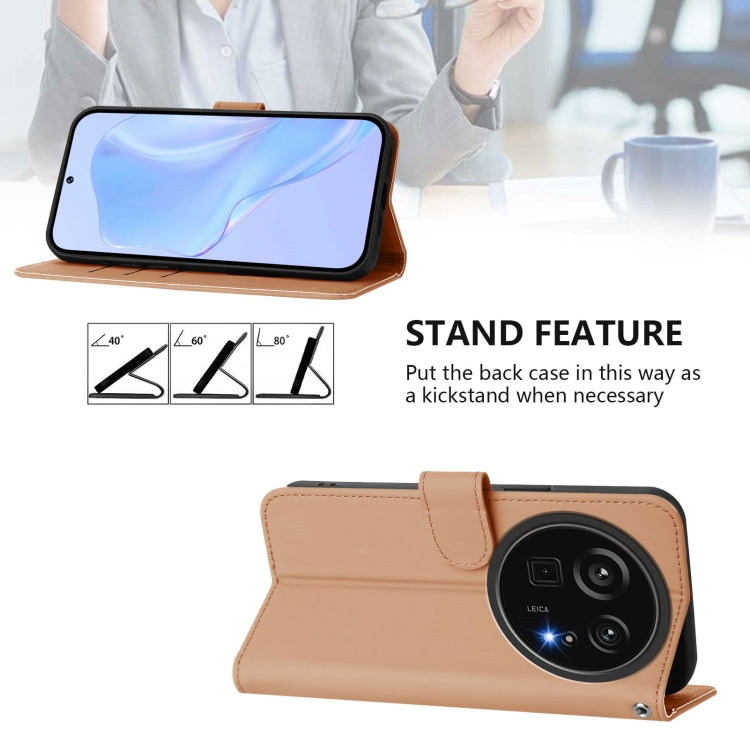 For Sharp Aquos R9 Pro SH-54E Skin Feel Solid Color Leather Phone Case with Lanyard