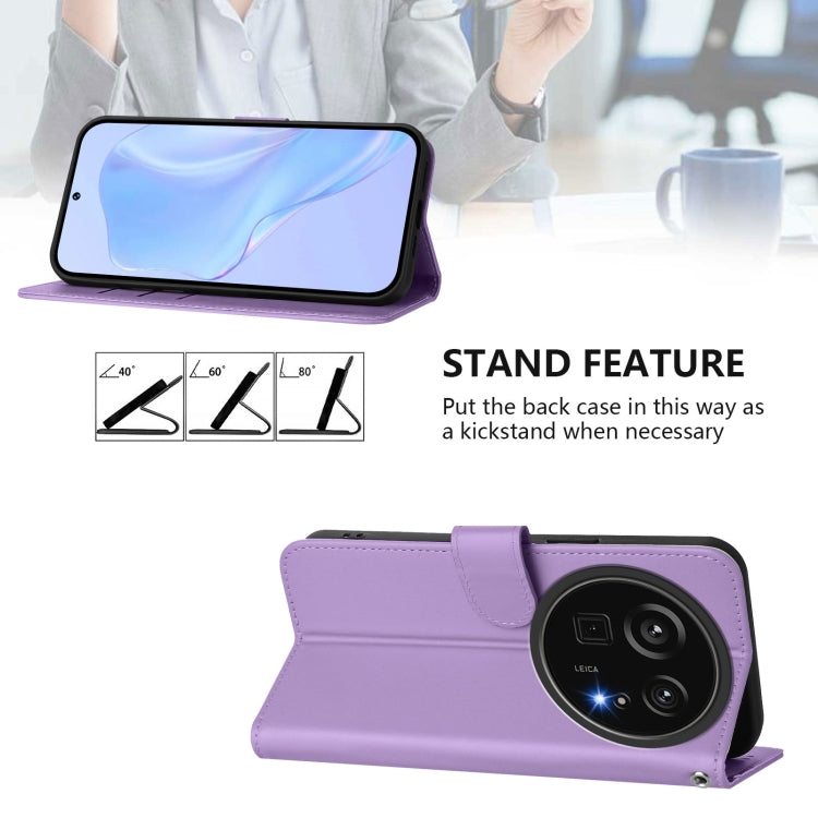 For Sharp Aquos R9 Pro SH-54E Skin Feel Solid Color Leather Phone Case with Lanyard