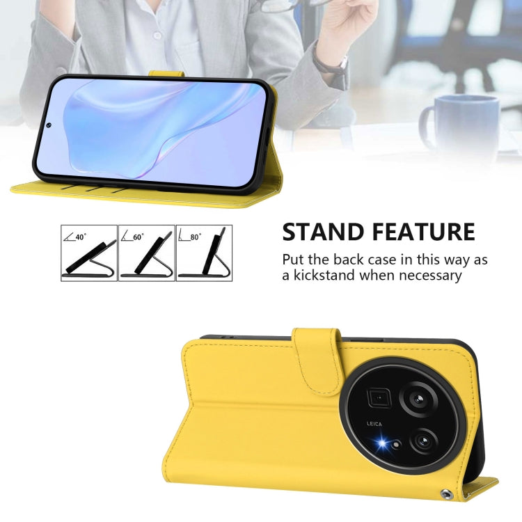 For Sharp Aquos R9 Pro SH-54E Skin Feel Solid Color Leather Phone Case with Lanyard