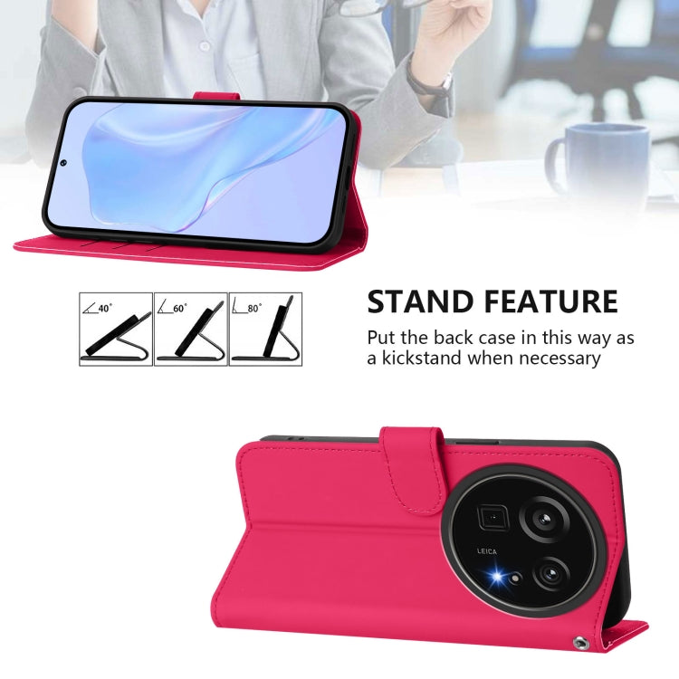 For Sharp Aquos R9 Pro SH-54E Skin Feel Solid Color Leather Phone Case with Lanyard